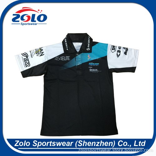 Factory latest style high quality mens long sleeve polo shirt